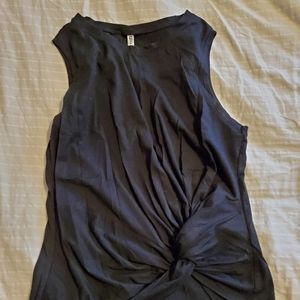 Black Tie Knot Fabletics muscle Tank